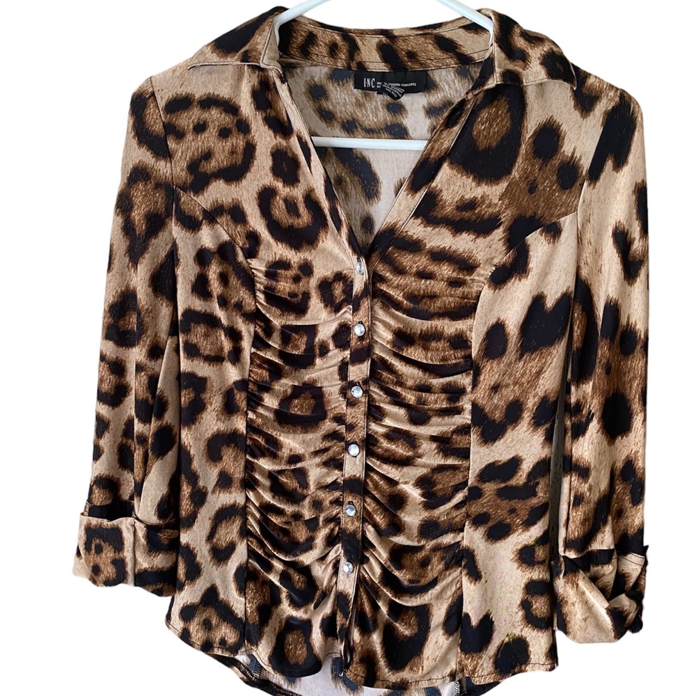 I.N.C leopard print blouse